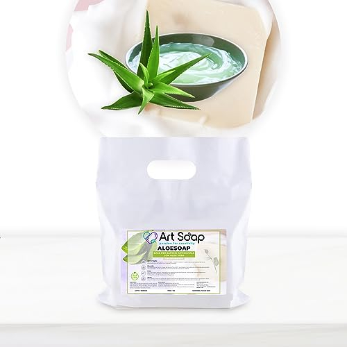 Resin Pro ArtSoap AloeSoap - Basis für handgefertigte Aloe Vera Seifen 1 kg Transparent, Basis für einfache, sichere und vielseitige Seifenherstellung, Schmelz- und Gießseifenbasis