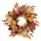 VALERY MADELYN 45cm Herbstdeko Türkranz,Herbstkranz mit Künstliche Früchte Birnen,Granatapfel,Ahornblatt für Haustür,Deko Tisch Wand Fenster Party,Geschenk für Fall Decor Thanksgiving Halloween