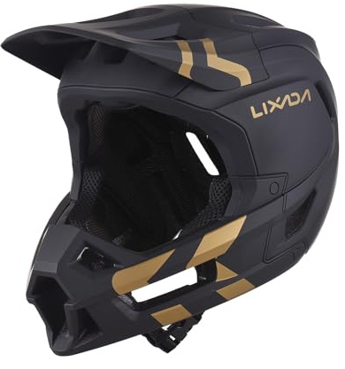 Lixada MTB Fahrrad Helm Full Face Mountain Bike Helmet Ventilation Lightweight Helmet 59-62cm