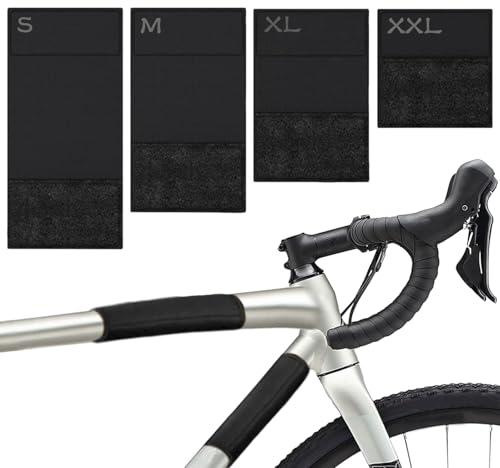 HANIUTTY Protection de Cadre de Vélo avec 4 Tailles différentes,Protection de Transport Bonne Protection de Transport pour Porte-vélos Protection Cadre en Carbone Accessoires de Fixation en néoprène