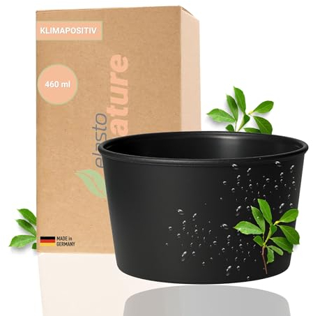 Mehrwegbecher ToGo 460 ml wiederverwendbar - Kunststoffbecher in Schiefer