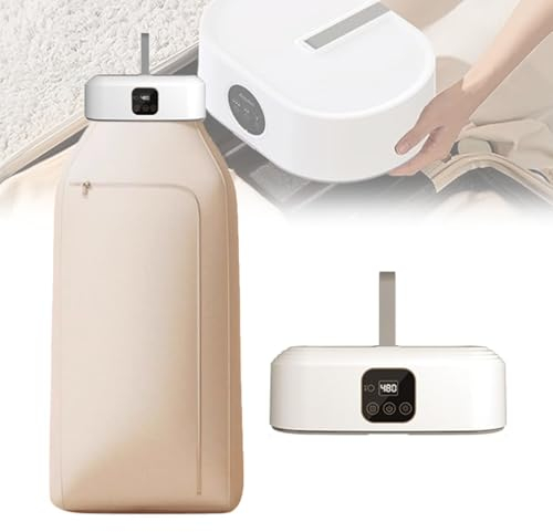 secadora de ropa eléctrica vertical, se puede operar de forma remota secadora de ropa eléctrica, secadora plegable con circulación de aire caliente de 360 ​​° temporización inteligente de 1 a 8 horas