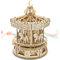 3D Holzpuzzle Spieluhr Bausatz, DIY Romantisches Karussell Mechanischer Modellbaukasten, Kreativer Holzbausatz für Jugendliche und Erwachsene, Perfekter Geburtstag für Jungen Mädchen 14+ (Karussell)