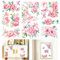 INFUNLY 3 Bogen Pfingstrosen Abziehbilder Zum Basteln 6x12 Blumen Abziehbilder Zum Aufreiben von Möbeln Vintage Blumen Abziehbilder Zum Aufreiben Wasserfest Für Holz Glas Scrapbook DIY Papier Heimdek