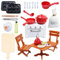 Wichtel Zubehör,22 Stück Miniatur Wichtel Zubehör Backen Set,Miniatur Puppenhaus Zubehör Mini Eier Nudelholz Schneebesen Miniatur Wichtel Backset,DIY Weihnachten Wichtel küche Backset Zubehör (A)