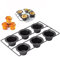 yoakaiax Popover-Pfanne zum Backen, professionelle Popover-Pfanne für 6 Tassen, antihaftbeschichtet, Yorkshire, Muffins, Puddings, Kuchen, Quiches, Cupcake-Form, Backgeschirr für Ofen, Backen, Schwarz