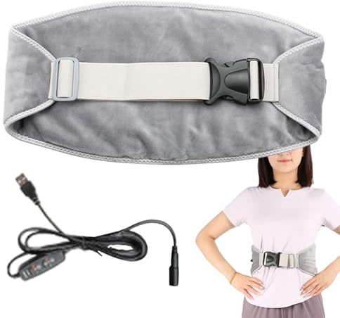 Elektrisches Heizpad für Krämpfe, Cordless Menstruations-Heizpad | große Akku-Kapazität, elastisch, schnelles Aufheizen, zum Abschalten von Bauchwärme mit 3 Heizstufen für Frauen und Mädchen