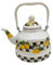 Colcolo Einzigartiger Emaille-Teekessel, Wasserkessel, hitzebeständig, Getränkekrug, vielseitig verwendbar, türkische Teekanne, Zitronen-Emaille-Topf, Büro, 2.5l