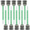 OUDQFCJ 10 pièces Buse mélangeur statique pour colle epoxy bi-composant, mélangeur 1:1 pour colle plastique, colle bi-composant, pistolet colle epoxy
