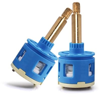 Cartuchos Cerámicos de 37mm, Cartuchos de Disco Cerámico de 4 Vías, Recambio de Cartuchos Cerámicos para Grifo de Ducha Monomando, Válvula de cerámica para grifo (Model 76)