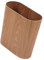 SiaBiced Cubo de Basura de Madera de 6 l, diseño Funcional, para Cocina, baño y Oficina, Marrón Claro, Individual