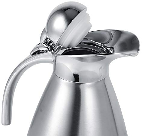 Cryfokt Borsa Dell'acqua Calda con Caraffa per caffè Isolata in Acciaio Inossidabile a Doppia Parete Resistente per il Campeggio in Viaggio (1.5L)