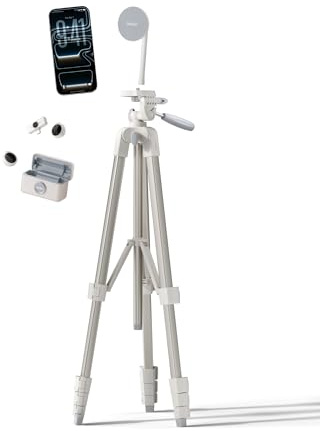 Belkin Stage Creator Kit, Vlogging-Kit, Stativ für Smartphone, magnetische Handyhalterung, Zwei kabellose Mikrofone, Set für Vlogger, für iPhone, Android, TikTok, YouTube, Streaming, Instagram