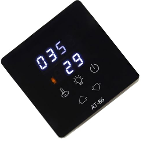 Contrôleur de température AT-86 pour sauna - Panneau de commande avec minuterie de 30 à 12 h pour des sessions de sauna relaxantes personnalisables