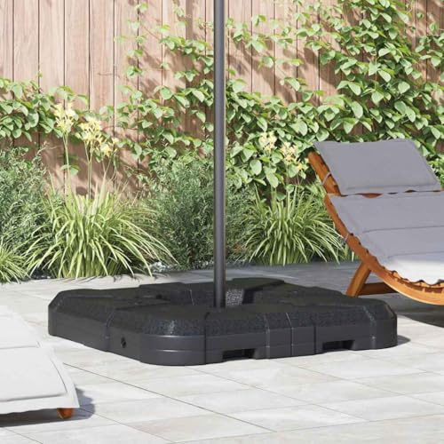 Generico Base per Ombrellone a Braccio Nero 88,5 x 88,5 x 12 cm,Basi per ombrelli da Esterno,42006933