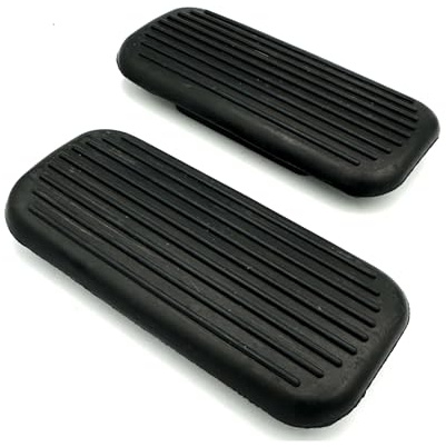 Equine Smile ES5006 Plantillas de estribo para caballos islandeses, almohadillas de goma universales de repuesto para caballos de pandilla, cuatro velocidades, 5 velocidades, par de sillines (negro