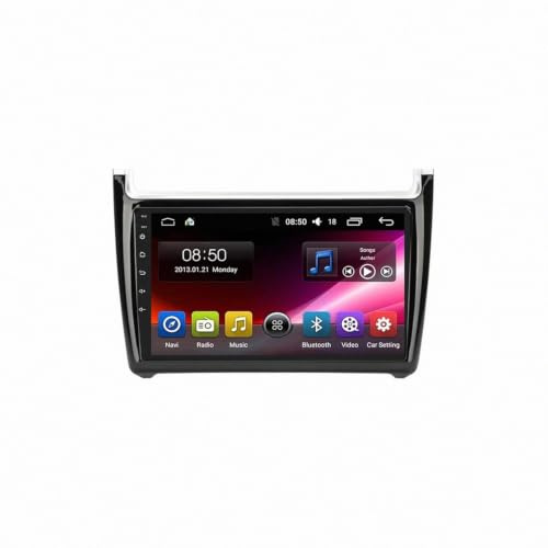 2 DIN Pantalla Radio para Volkswagen VW Polo 2008-2015 Android 15 9 Inches Carplay Radio Coche Bluetooth FM Am Bluetooth USB para, 4 Core 2G+32G