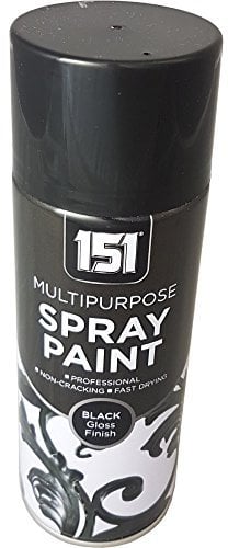 151 Multi Purpose Spray Paint 400ml Black Gloss