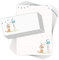 emufarm Briefpapier-Set für Kinder 'POST FÜR DICH' 20 Blatt DIN A4 liniert mit 20 bedruckten Umschlägen, Weiß