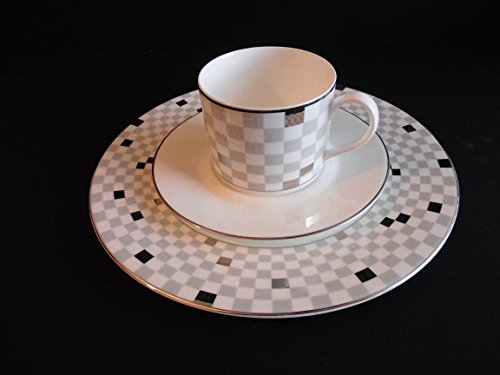Dibbern Sonderaktion FBC Mosaic Gedeck 3tlg. Kaffeetasse m.U. 0,25 l zyl. mit U. +Teller flach 21 cm