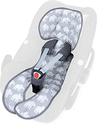 Liebes von priebes Sitzauflage Lola für Babyschalen Gruppe 0 mit Easy-out Gurtsystem | kühlt durch Luftzirkulation | Alternative zum Sommerbezug |atmungsaktiv&waschbar