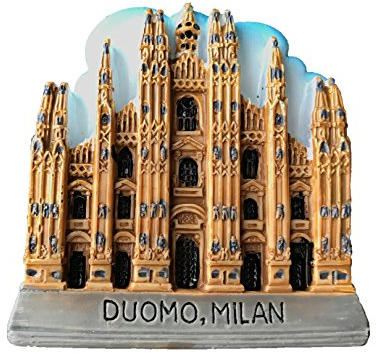 Duomo Milan Italy 3D Refrigerator Magnet Travel Sticker Souvenirs,Hand-Made Italy Fridge Magnet Home & Kitchen Decoration