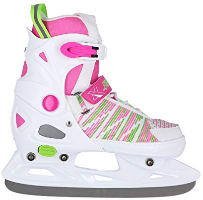 Nils Extreme NH2255 Schlittschuhe Eislaufschuhe Eishockey größenverstellbar weiß