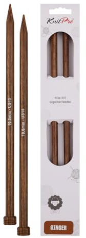 KnitPro Ginger Single Pointed Needles 12 (30cm) | 10.00mm