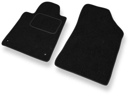 Mossa Fußmatten Auto kompatibel mit Peugeot 407 2004-2011 2 STK. schwarz S