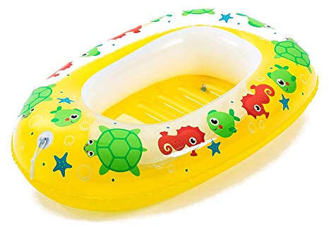 Bestway aufblasbares Schlauchboot für Kinder Kiddie Raft, 102 x 69 cm, Gelb