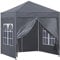 TUKAILAI Pavillon 3x3m Wasserdicht Stabil Winterfest mit 4 Seitenteilen, Pop-up Faltpavillon Höhenverstellbar, UV Schutz 50+, Faltbar Gartenzelt Partyzelt, Pavillion mit Tragetasche