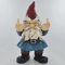 Gnome levant les deux majeurs - Décoration de jardin coquine et grossière