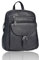 Hill Burry Leder Rucksack | aus weichem hochwertigem Rindsleder - Vintage Cityrucksack | Outdoorrucksack - Collegerucksack Bag Beutel - Lederrucksack (Schwarz, 24 cm Breit x 28 cm Hoch x 9 cm Tief)