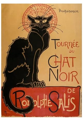 Spiffing Prints Tournee du Chat Noir Steinlen – groß – matt – ungerahmt – Werbe-Kunstdruck-Poster