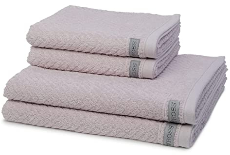 Ross - Smart - 2 X Handtuch 2 X Duschtuch - im Set (4er Set Stein)