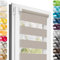Estika Doppelrollo Klemmfix ohne Bohren - 60 cm x 220 cm - Grau-braun - 27 Stofffarben, Tag und Nacht Duo Rollo, Rollos für Fenster ohne Bohren, Fenster Sichtschutz (60 cm Stoffbreite)