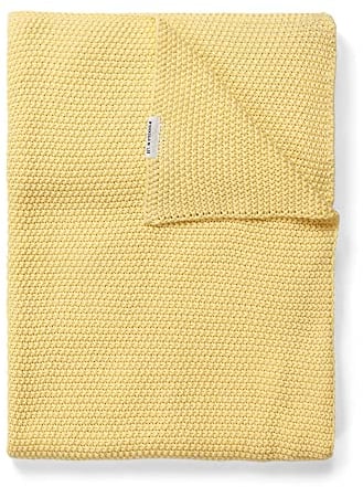 Marc O'Polo Plaid Nordic Strick Pale Yellow 130x170 cm