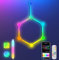 Gaming LED Wandleuchte Deko, Smart Home RGBIC LED Lightbar Hexagon LED Gaming Setup Lampe Funktioniert mit Alexa Google Assistant, Musik Sync, App- / Sprachsteuerung für Gaming Zimmer TV Deko,14 Stk