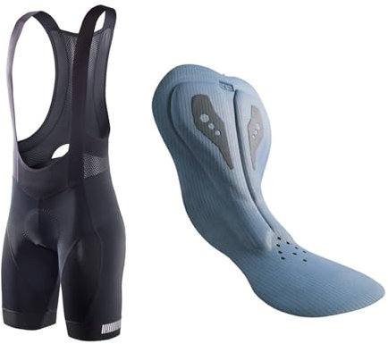 Salopette da ciclismo pantaloncini da ciclismo da uomo pantaloncini con bretelle elastica cuscino interfaccia lunga distanza MTB pantaloncini imbottiti collant slim fit per ciclismo sport da corsa