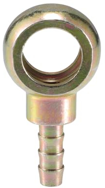 A ABSOPRO Universaler Banjo-Bolzen 16 mm ID 8 mm OD Banjo-Bolzen Schlauchstutzen-Adapter Ersatz für Motorrad Auto Metall Bronze Ton