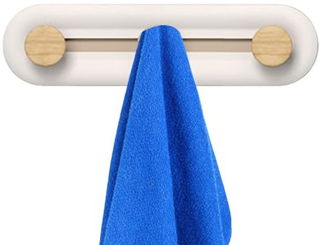 Wandhalterung mit Haken | Klebe Haushaltsgarderobe - Bohrfreie wiederverwendbare Hutablagen, hängende Garderobe für Taschen, Küchenutensilien