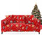 FIGOOO Sofabezug Weihnachten 4 Sitzer Stretch Sofabezüge mit Armlehnen Spandex Couchbezug Christmas Anti-Rutsch Waschbar Sofa Protection Cover Schonbezug Couch(4-Sitzer,Süßwaren Fäustling)