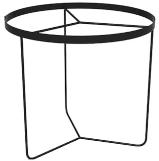 Pied de table d'appoint rond en métal de style industriel moderne, capacité de charge de 200 kg, pieds de table d'appoint ronds en métal noir pour réparation de meubles, hauteur 70 cm