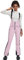 HOUZONIY Pantalon de ski pour femme - Pantalon d'extérieur - Imperméable - Coupe-vent - Coupe ajustée - Pantalon de neige - Bavoir - Pantalon de snowboard - Pantalon de ski isolé, Rose, M