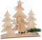 VBS Holz-Steckmotiv Schneeman im Tannenwald, 8-tlg.