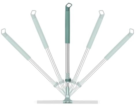 Escoba de silicona - Escoba de silicona, barredora de cerdas de goma | Escoba para quitar el pelo de mascotas, mango largo ajustable, escobilla de goma multifuncional para pisos, herramienta de limpie