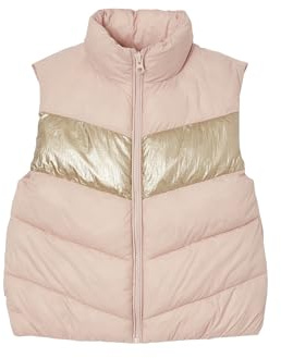 VERTBAUDET Doudoune sans manches effet colorblock fille rose poudré 3A