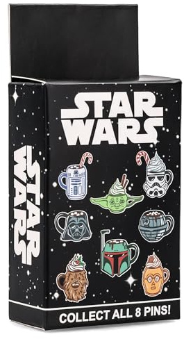 Star Wars Emaille-Anstecknadel mit Aufschrift Holiday Holiday Mug Blind Box, zufällige Auswahl, Abzeichen-Zubehör für Schlüsselband, Rucksack, Kleidung