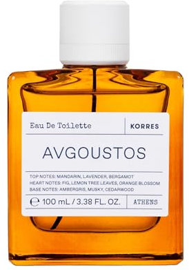 KORRES AVGOUSTOS Eau de Toilette für Damen und Herren, unisex Duft, fruchtig-zitrischer Sommerduft, vegan, 100 ml
