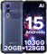 DOOGEE Blade 20 Rugged Smartphone 2025, 20GB+128GB/2TB Telefono Indistruttibile Android 15, 10300mAh Telefono Rugged 6.6” HD+ 90Hz IPS, 3 Slot/4G Dual SIM, Unisoc T7200/16MP+8MP/GPS/Face Unlock Viola